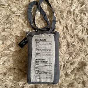 Urban Outfitters Gray Pillow Shams - NEW - Set of 2 Standard Shams - Cotton